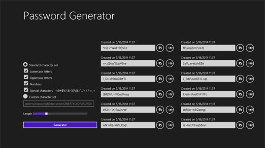 Password Generator Professional screenshot 1