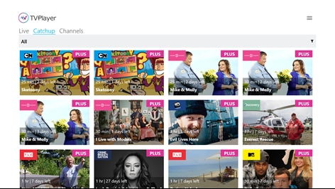 TVPlayer - watch live and catchup TV Screenshot