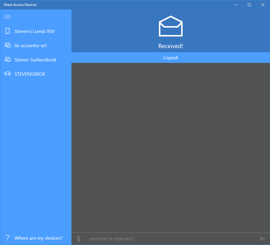 Share Across Devices app updates with new UI and file transfer feature