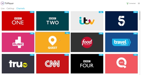 TVPlayer - watch live and catchup TV Screenshot