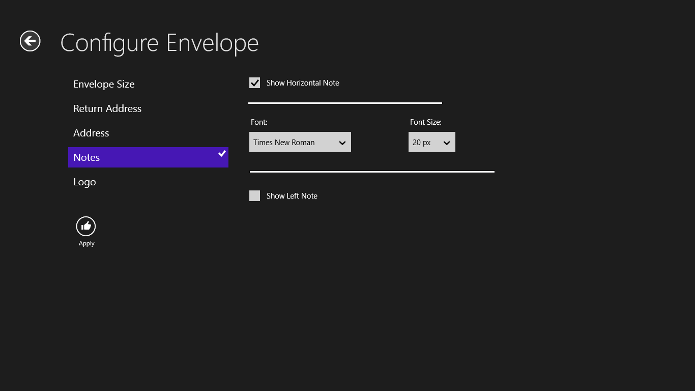 DC Envelope Printer for Windows 10