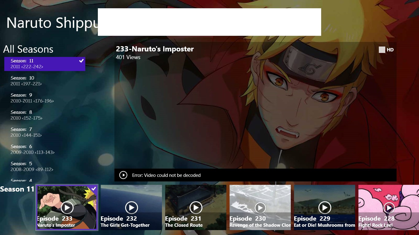 [Anime] Naruto Shippuden Dubbed FREE Windows Phone app market