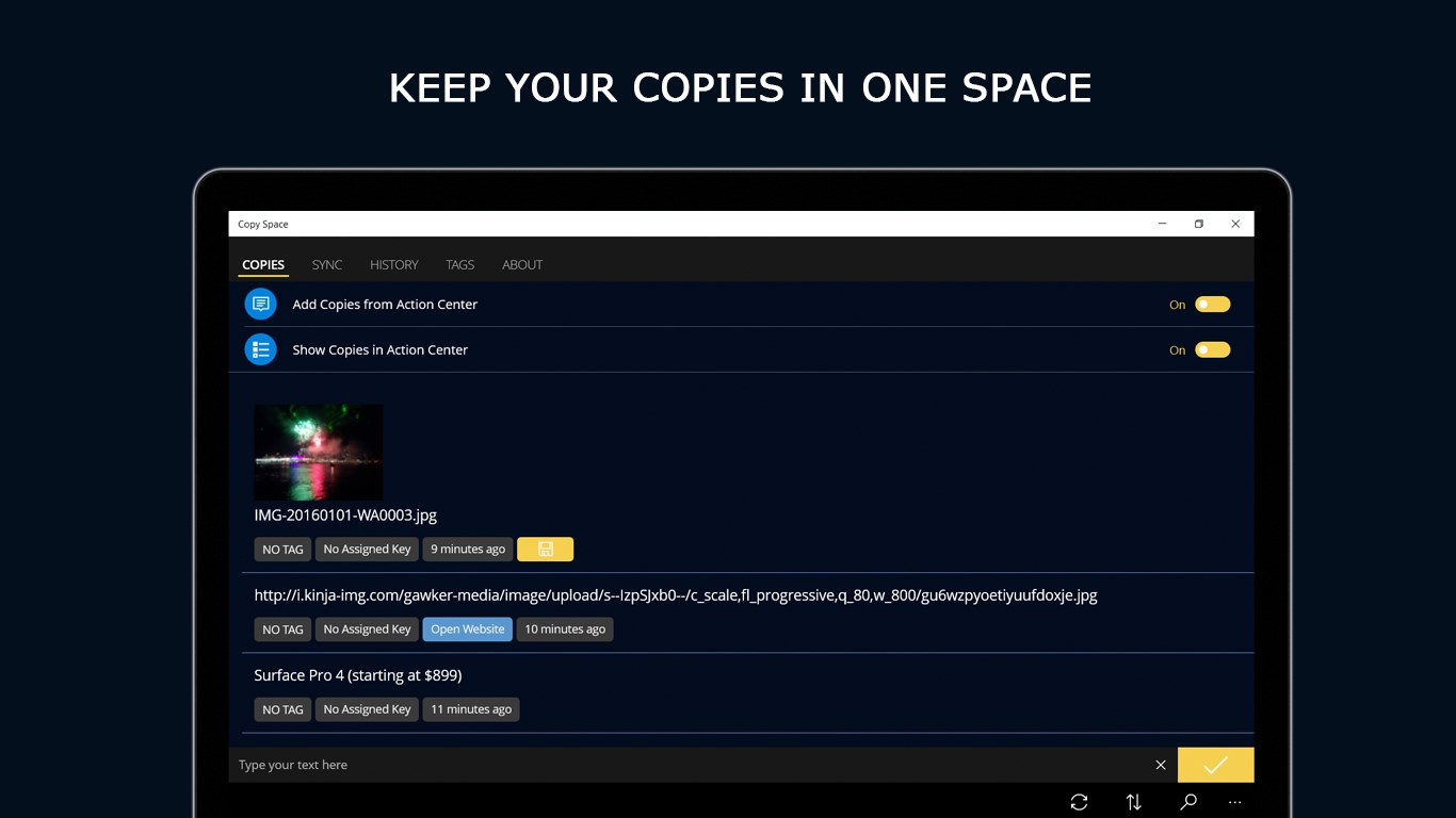 copy space app by cmac