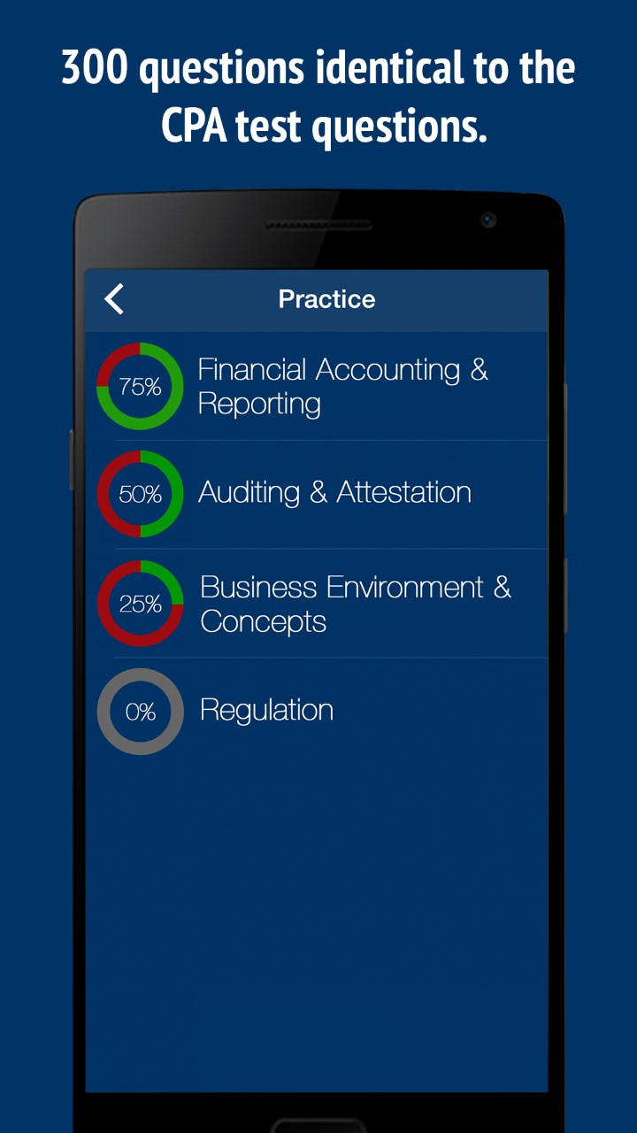 CPA Exam Practice Questions for Windows 10 Mobile