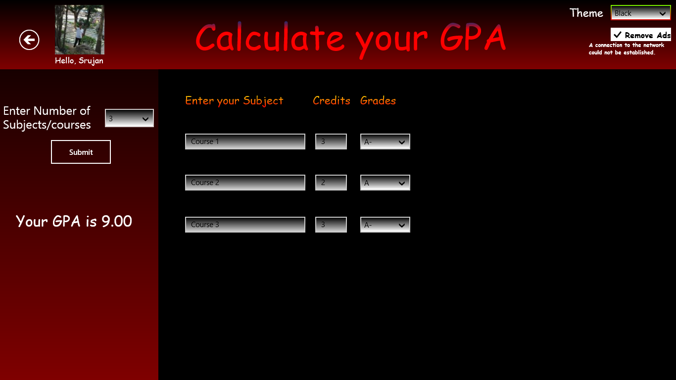 CGPA-Tracker