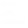 TPM PCR Calculator