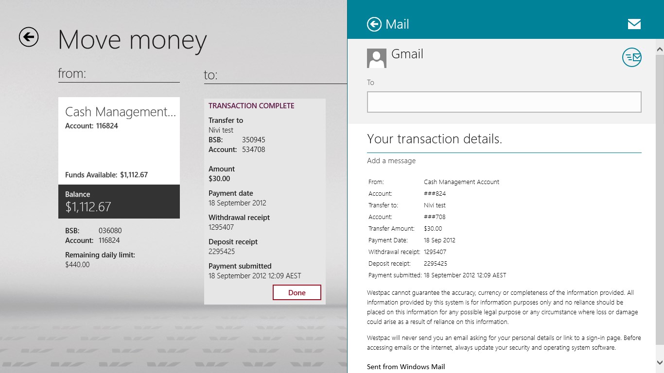 Westpac Banking for Windows 10