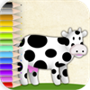 Farm animals coloring: learning games for children