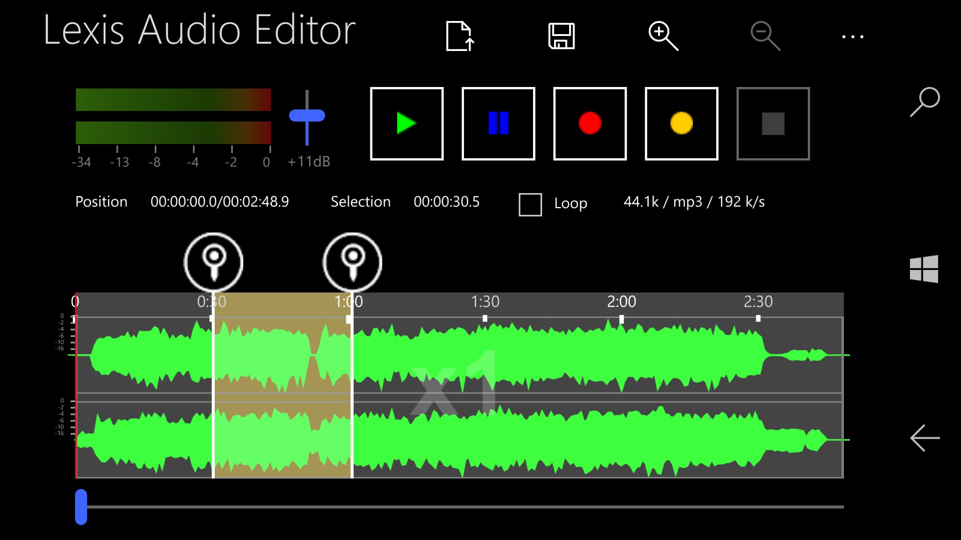 Lexis Audio Editor FREE Windows Phone app market