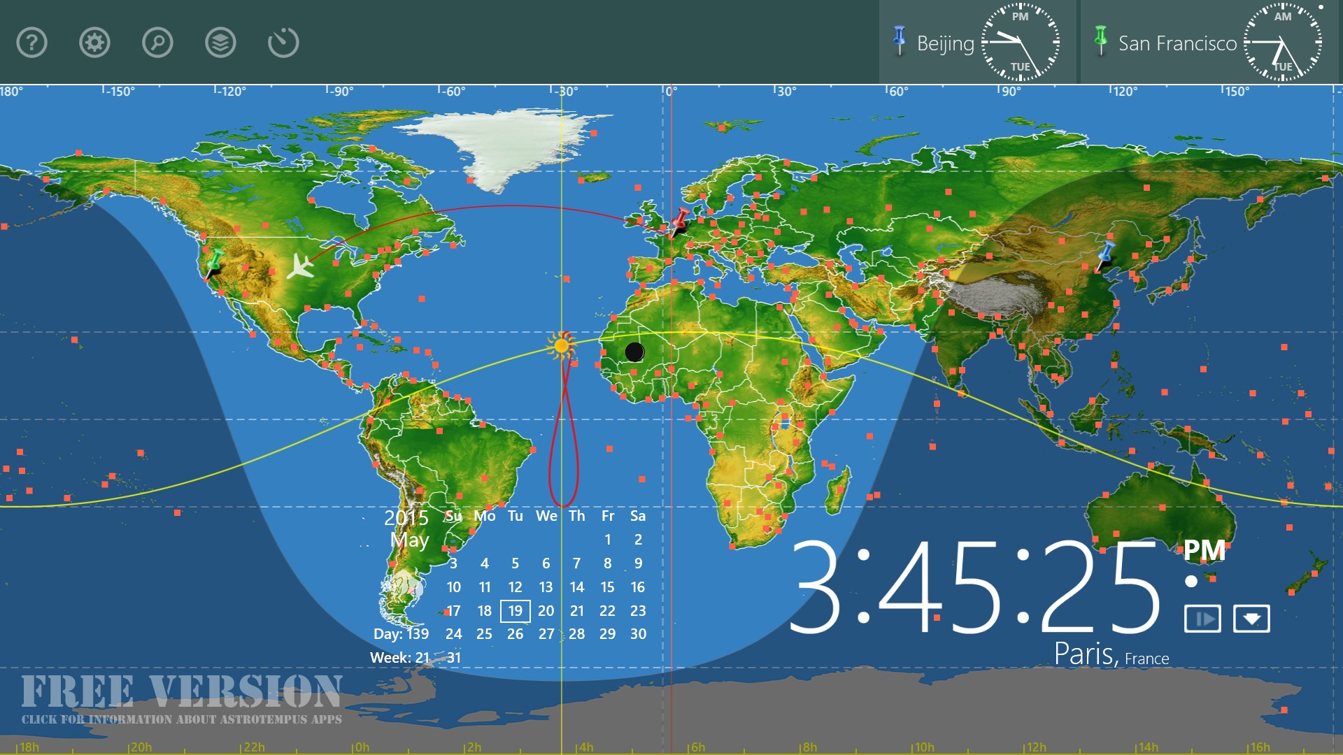 World Astro Clock Light FREE Windows Phone app market