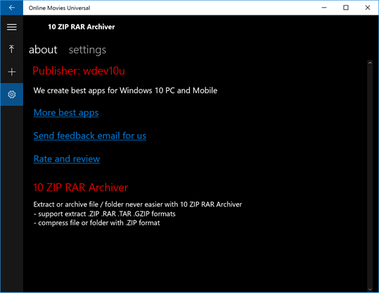 10 ZIP RAR Archiver for Windows 10 PC free download  TopWinData.com