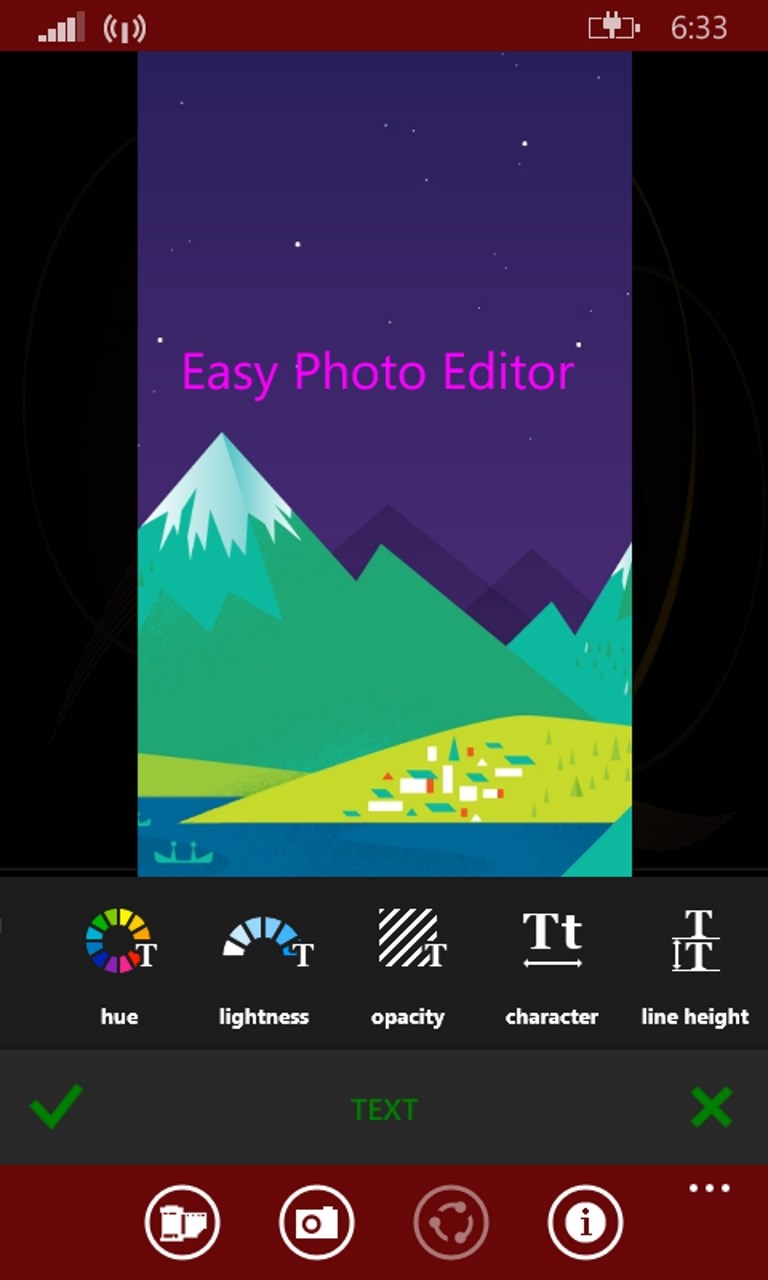 Quick Photo Editor for Windows 10 Mobile