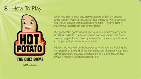 Hot Potato - The Quiz Game screenshot 7