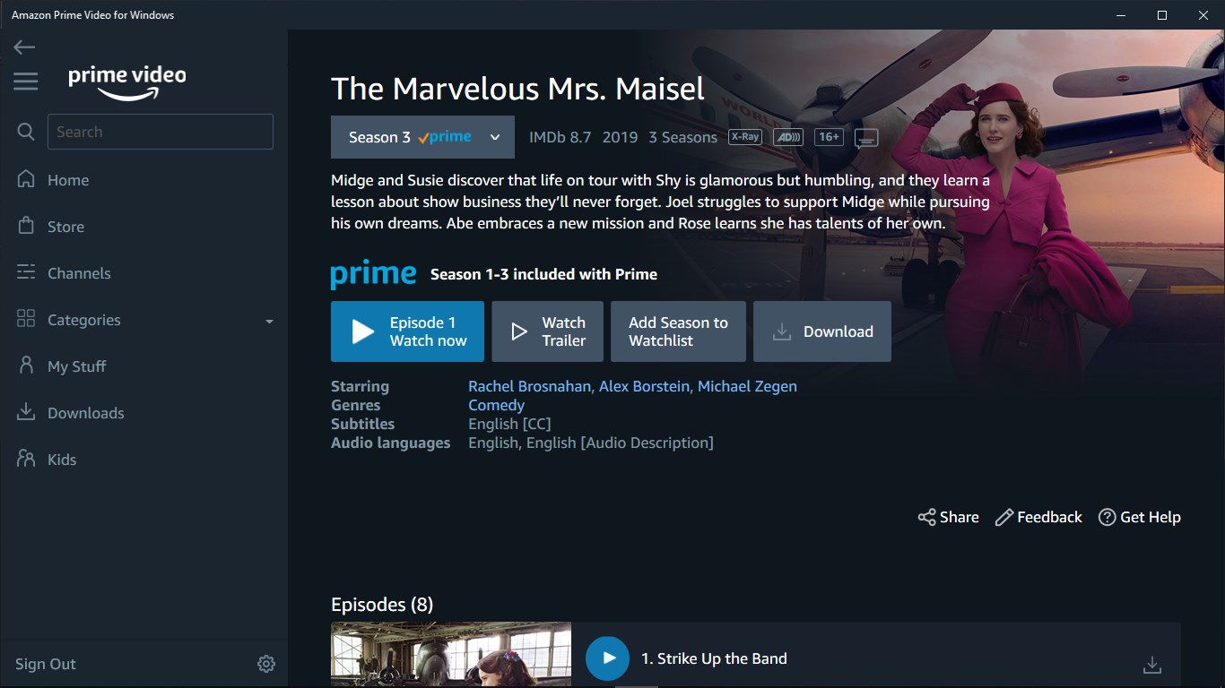 amazon movie player for windows