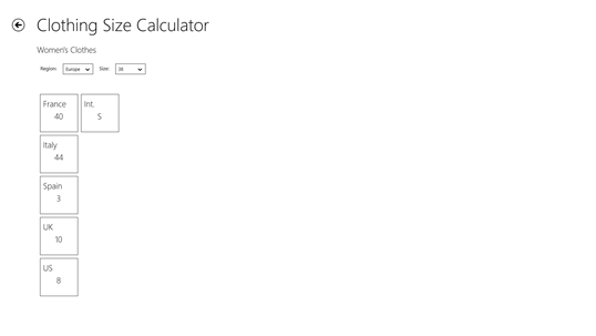 shirt size calculator