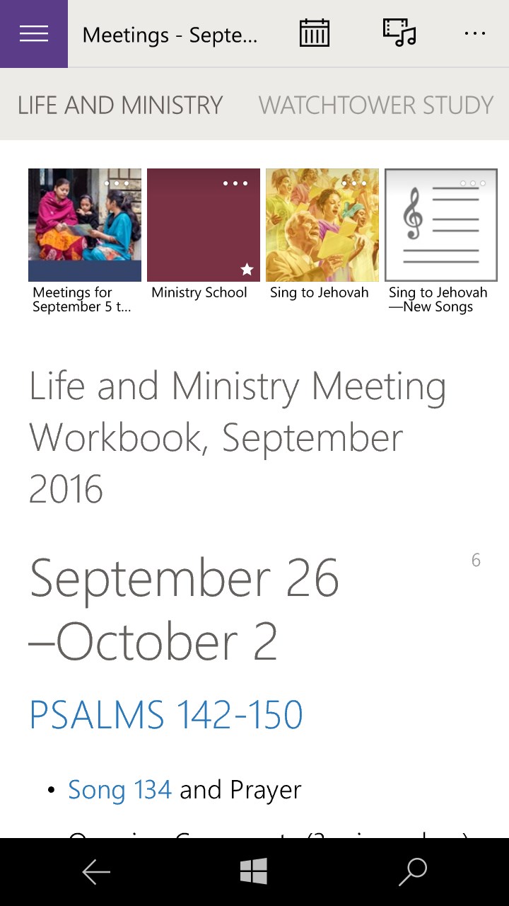 JW Library for Windows 10
