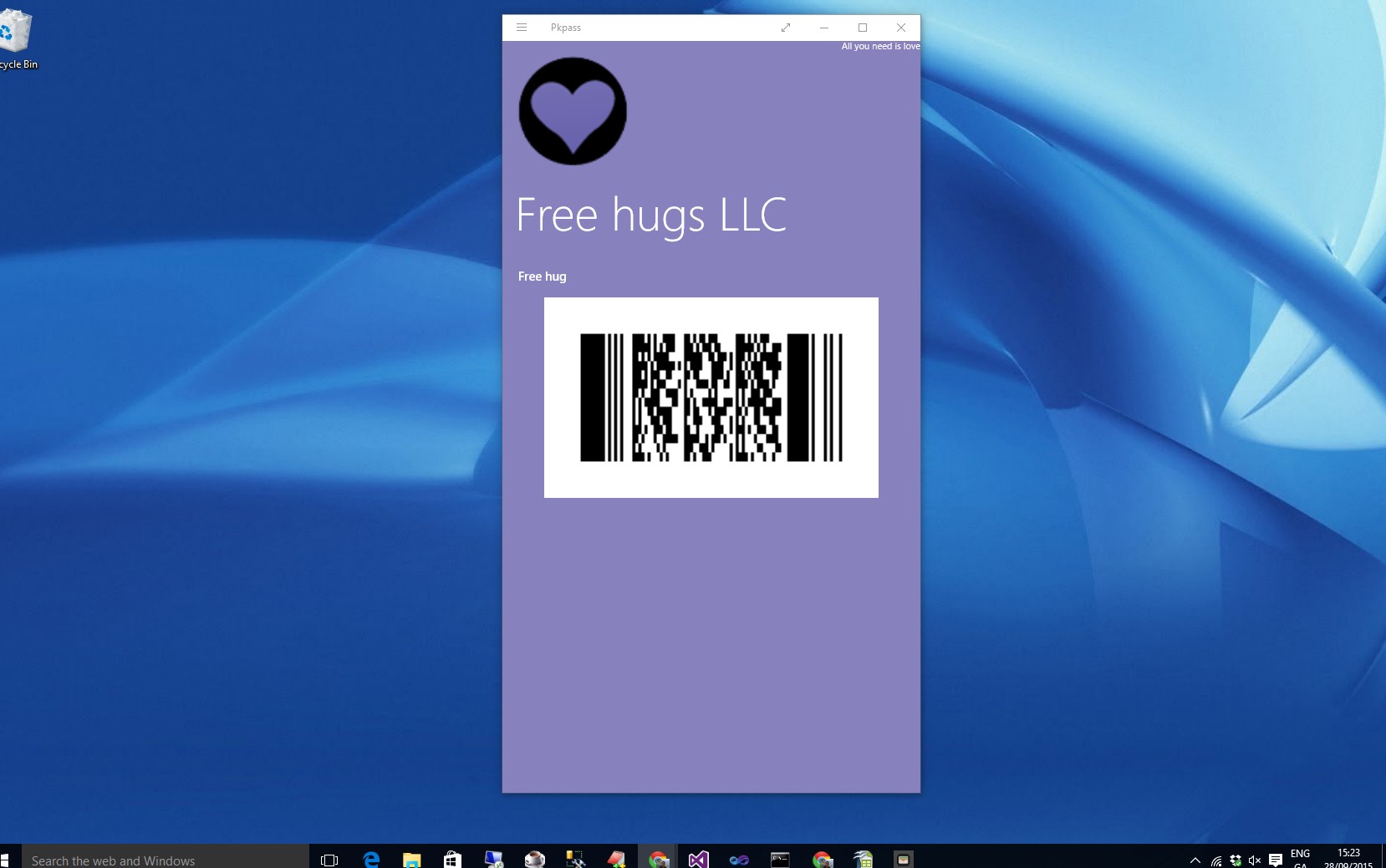 Pkpass for Windows 10