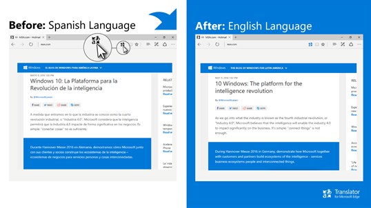 Translator for Microsoft Edge screenshot