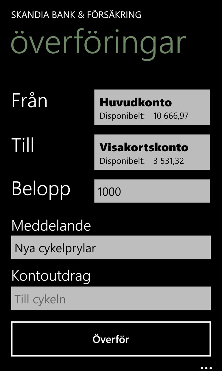 Screenshot 6 Skandia bank & försäkring windows