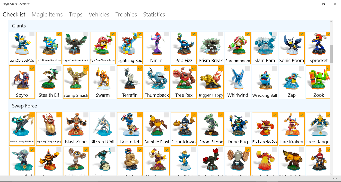 Skylanders Checklist FREE Windows Phone app market