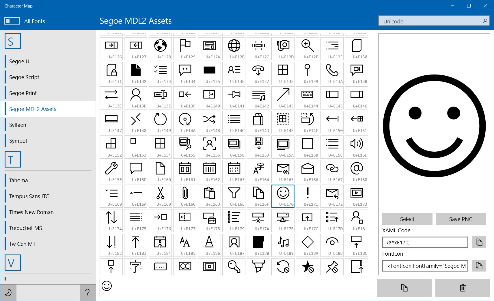 character map uwp descargar gratis