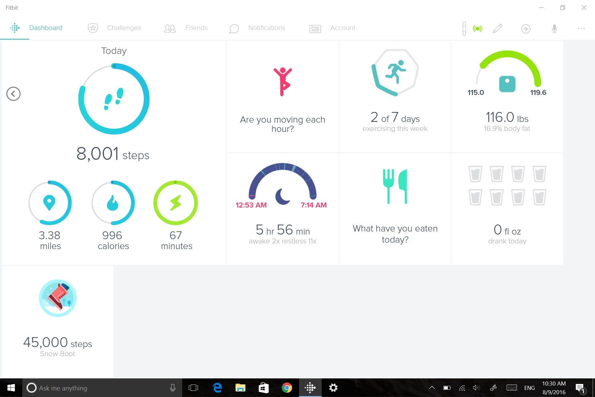 fitbit app for windows 10