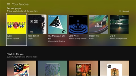Groove Music Screenshot