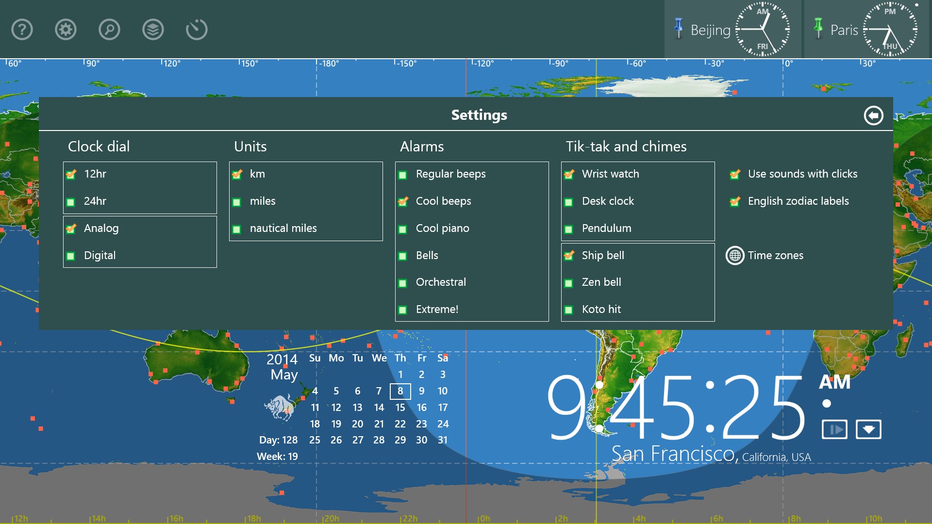 World Astro Clock Light FREE Windows Phone app market