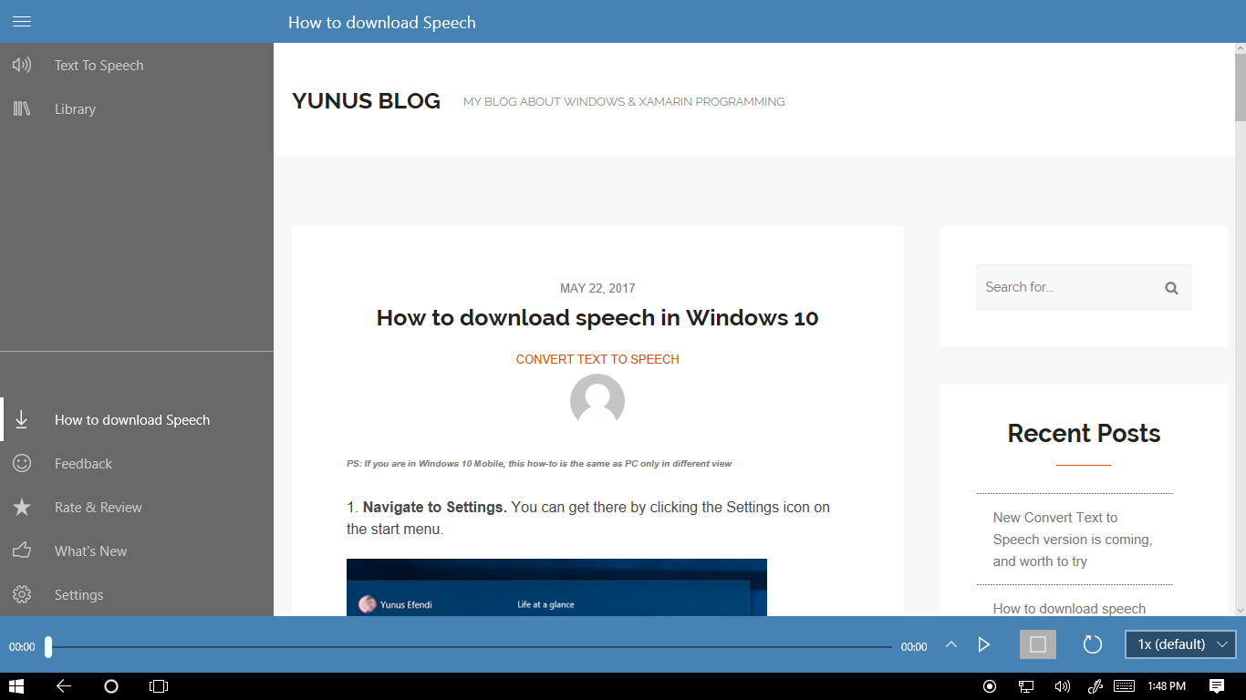 How to use speech to text in Windows 10
