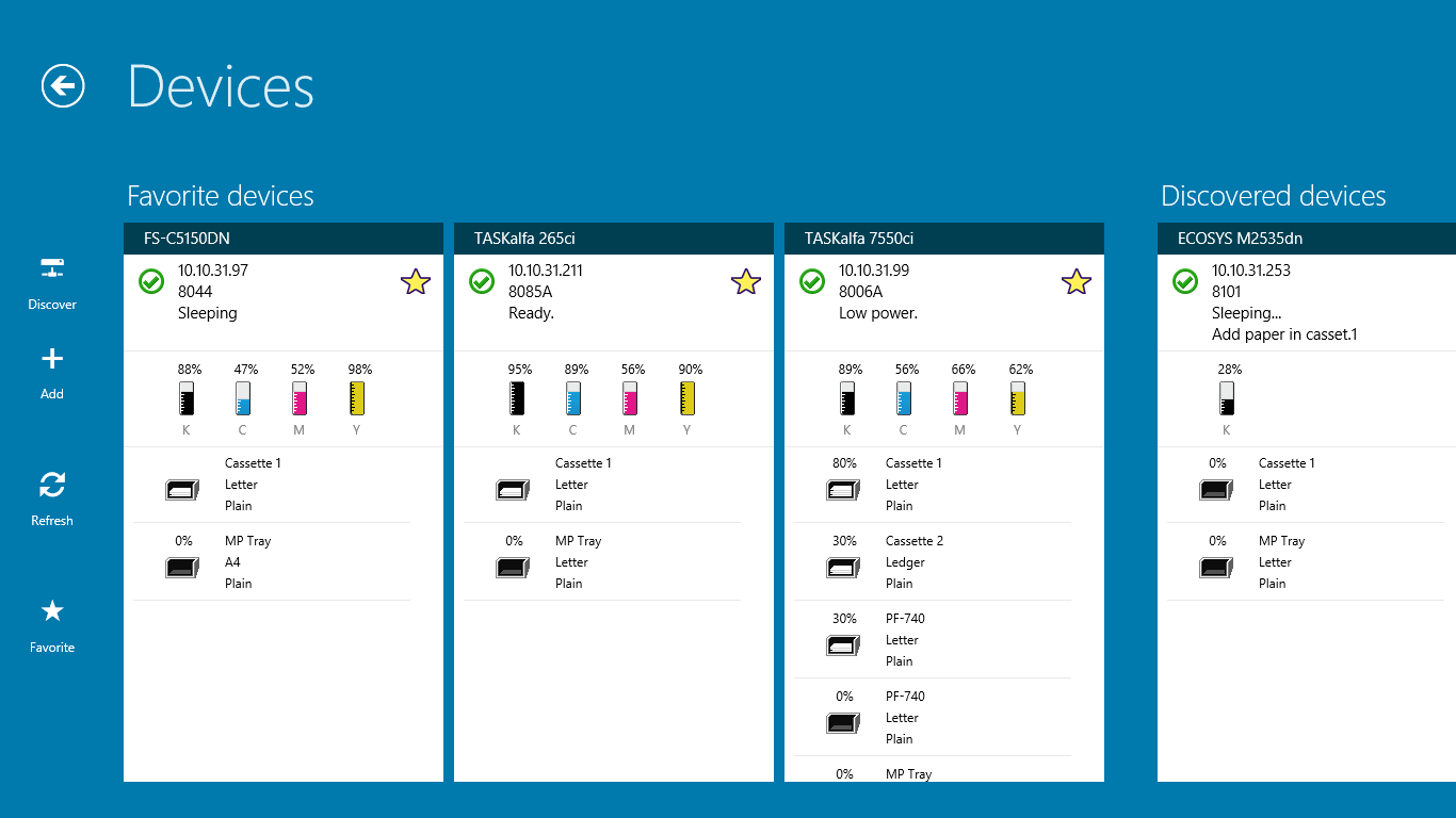 KYOCERA Print Center for Windows 10