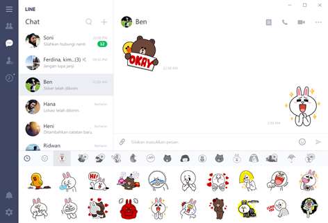 Tangkapan layar: Ungkapkan Perasaan Anda dengan Stiker LINE