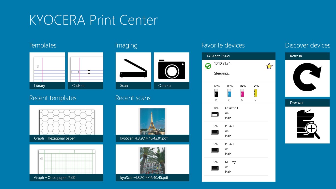 скачать kyocera print center скачать