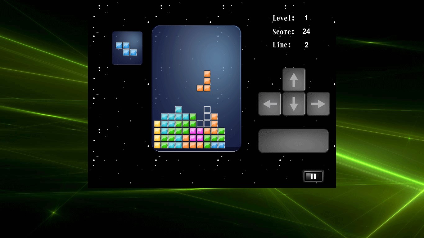 Tetris Game Using Mouse With Windows