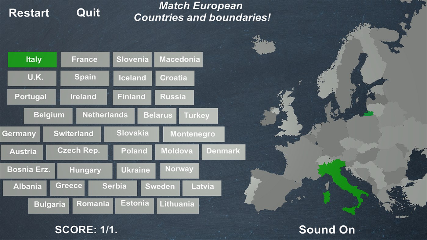 #2. CountryMatchEu (Windows) By: SleepingCatsSolutions
