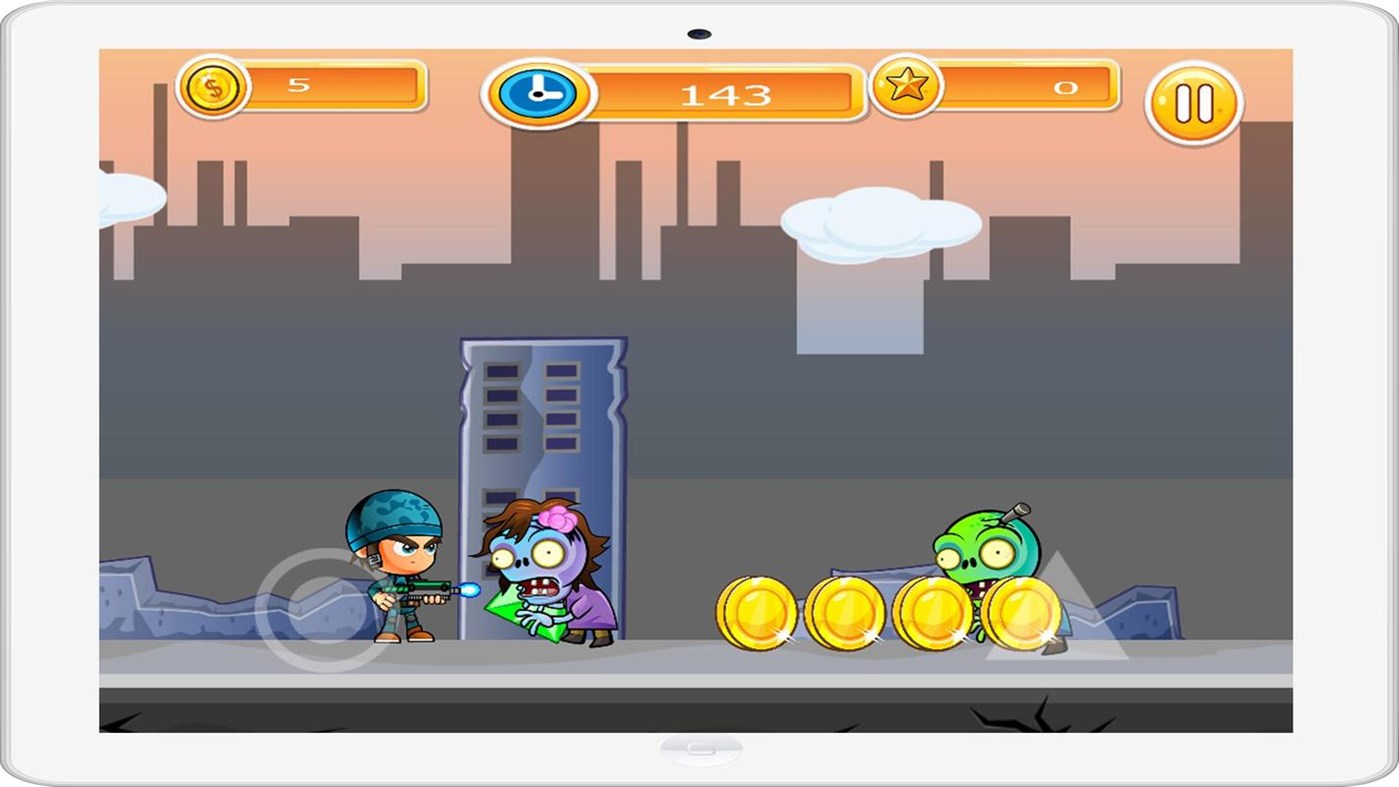 #2. Zombie Shooter Runner (Windows) 由: AmgDev Studio