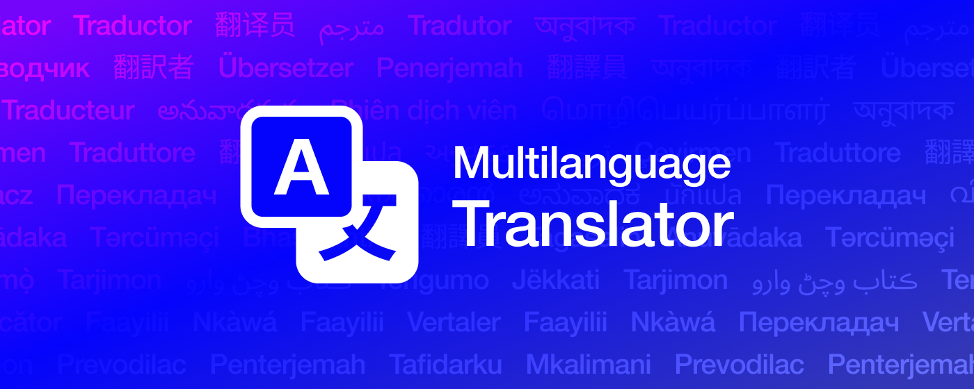 Multilanguage Translator promo image