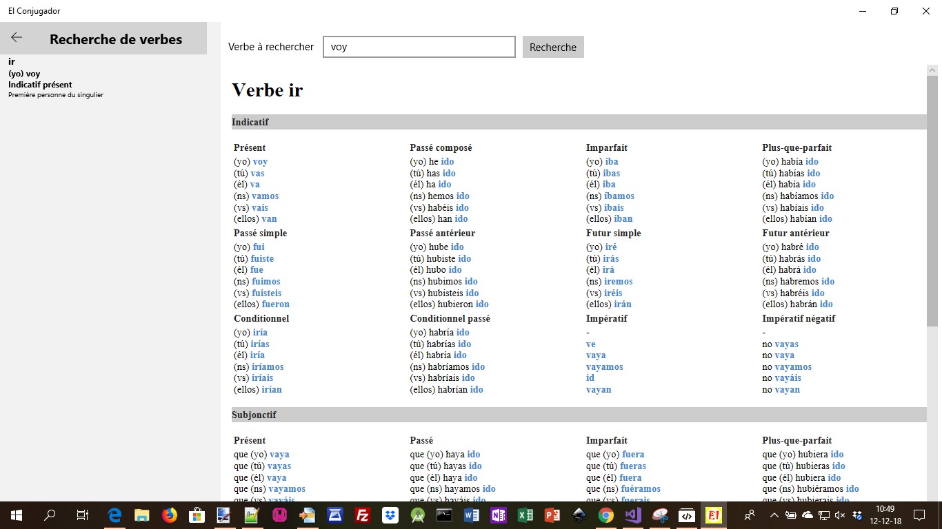 El Conjugador For Windows 10 PC Free Download - Best Windows 10 Apps