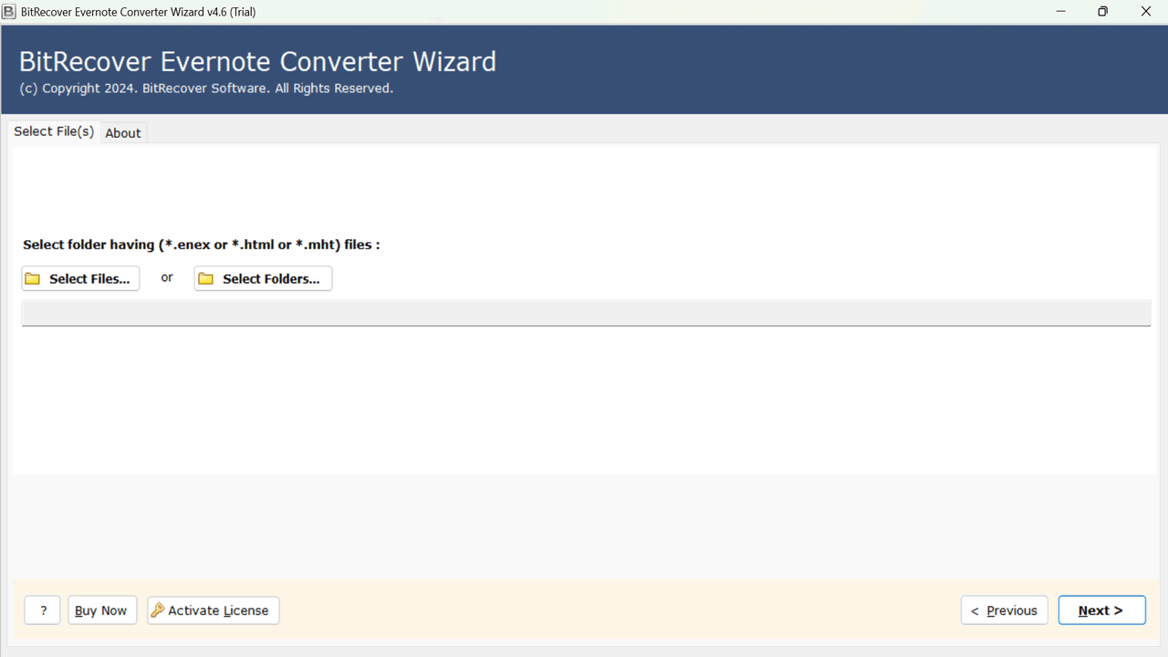 Snapshot 2 of BitRecover Evernote to Logseq Migration Tool