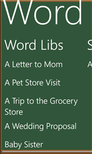 Word Libs screenshot 1