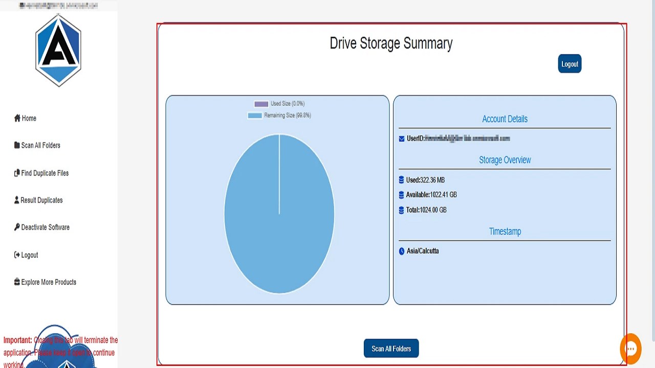 Snapshot 2 of Aryson for OneDrive Duplicate Remover