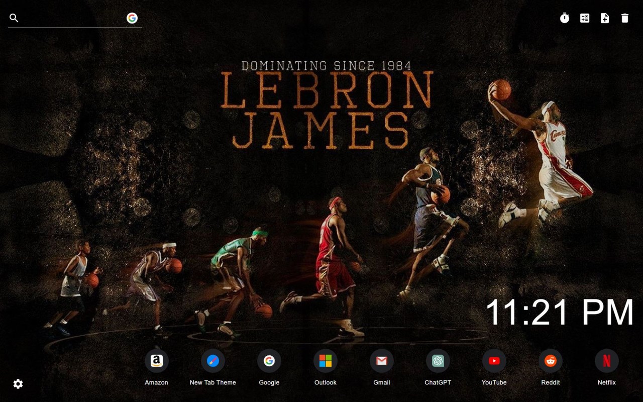 Lebron James Wallpaper New Tab