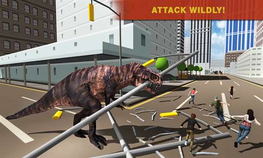 City Dinosaur Rampage: Dino Simulator 3D screenshot 3