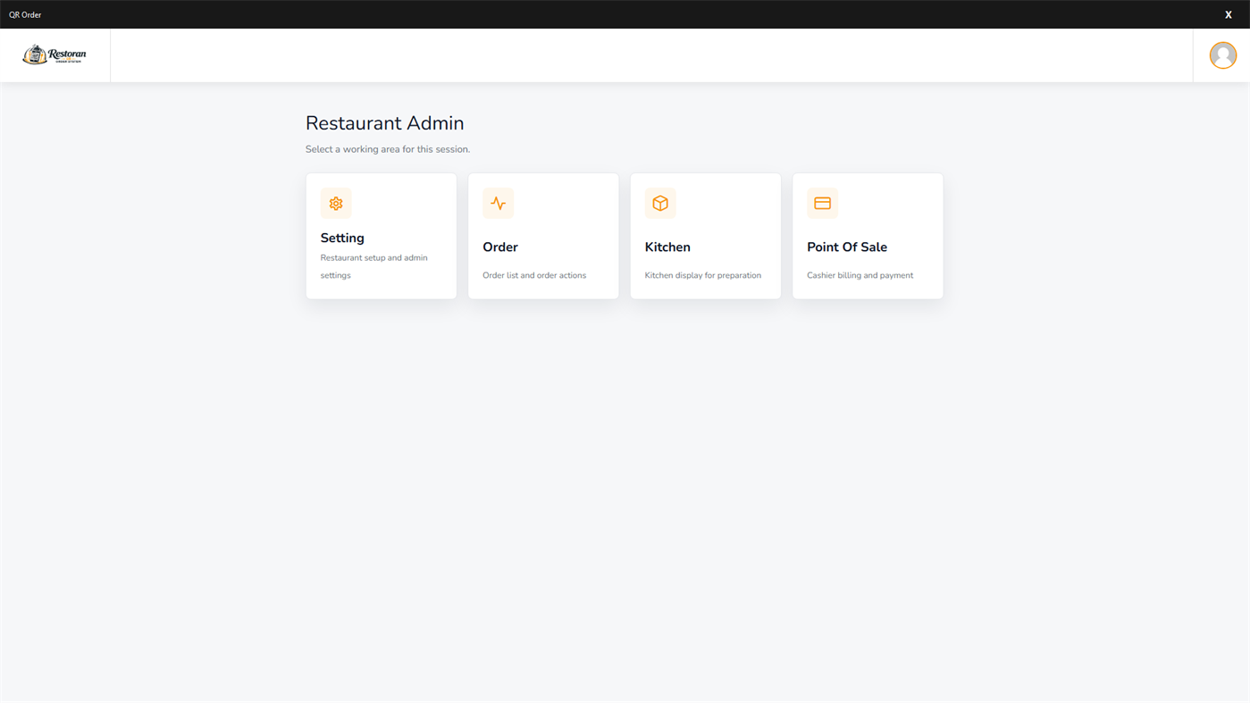 #2. Restoran QR Order (Windows) By: tunnelbiz