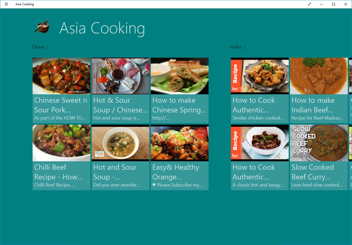 Asia цены. Кулинария Азии.