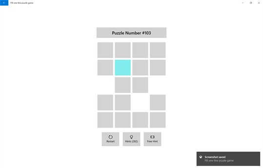 Fill one-line puzzle game screenshot 2