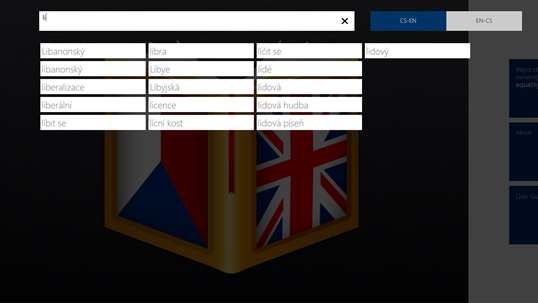 Czech<>English Dictionary screenshot 1