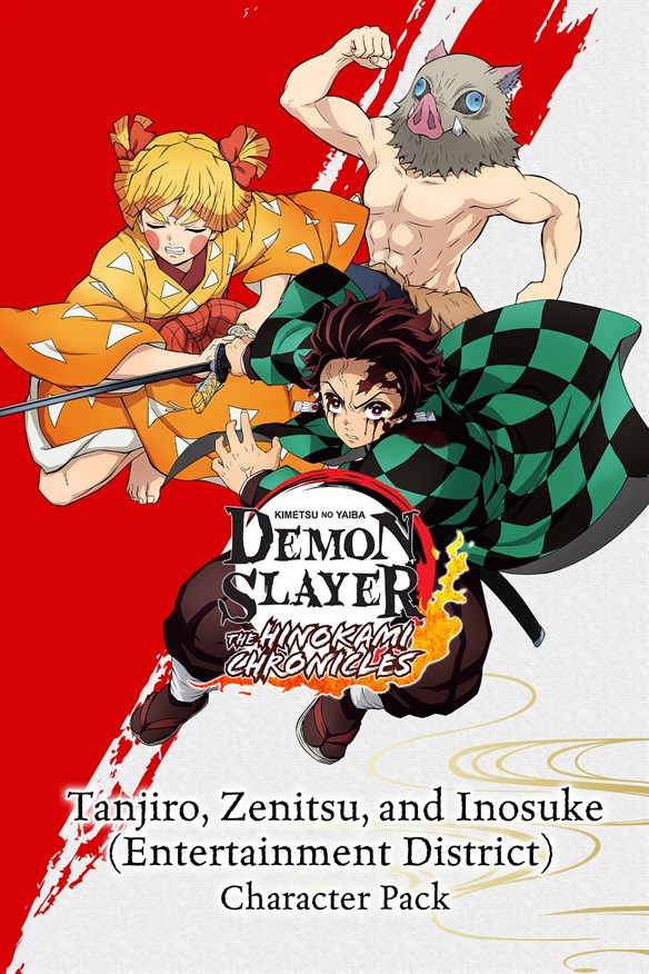 Tanjiro, Zenitsu, and Inosuke (Entertainment District) Character Pack Xbox Series X|S and Xbox One cover art