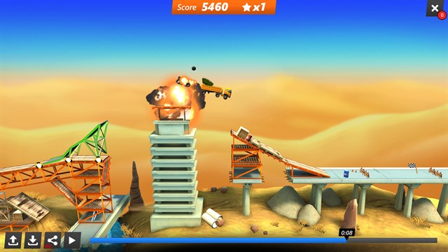 Bridge Constructor Stunts screenshot 1