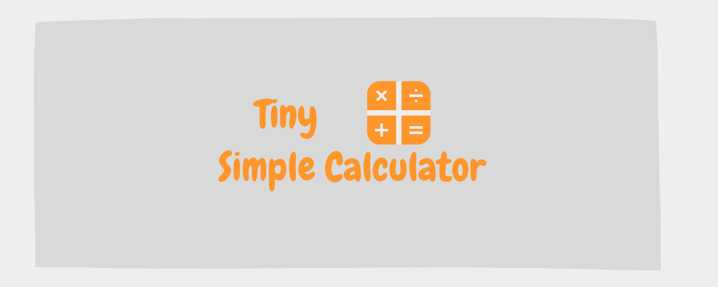 Tiny Simple Calculator marquee promo image