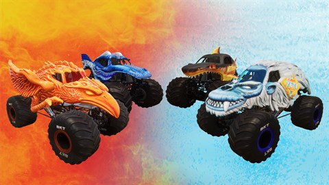 Hot wheels monster jam fire best sale and ice